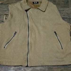 Miss Me Women's Tan Suede Vest